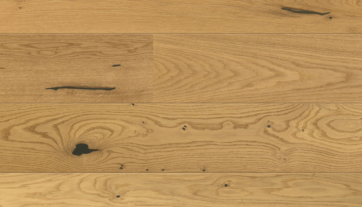 1 juostos ąžuolo parketlentės „Rustic Dark Filler“ Extra Matt Lacquered Gloss 5% – #11228