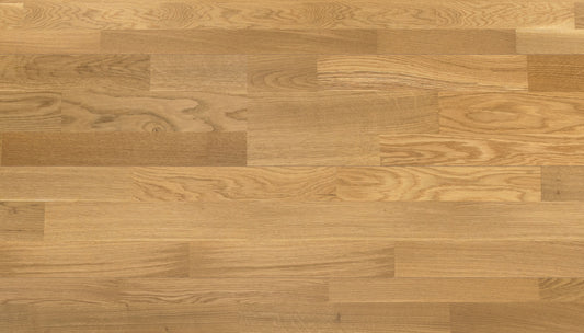 3 juostų ąžuolo parketlentės „Classic“ Extra Matt Lacquered Gloss 5–11% – #13291