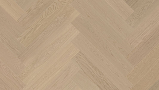 „Herringbone“ rašto ąžuolo parketlentės „Nova Eco Elite Dazy“ Extra Matt Lacquered Gloss 5% – #14508