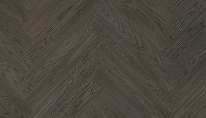 „Herringbone“ rašto ąžuolo parketlentės „Nova Eco Elite Lava Grey“ UV-Oil – #14510
