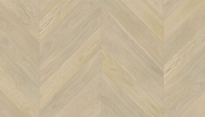 „Chevron“ rašto ąžuolo parketlentės „AB/Nordic S Linen“ Light Brushed 4B Extra Matt Lacquered Gloss 5% – #15006
