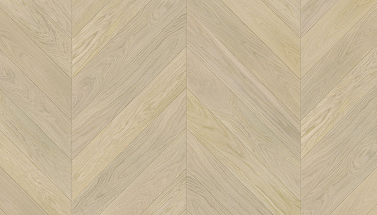 „Chevron“ rašto ąžuolo parketlentės „AB/Nordic S Linen“ Light Brushed 4B Extra Matt Lacquered Gloss 5% – #15006