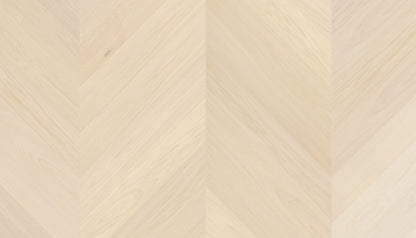 „Chevron“ rašto ąžuolo parketlentės „AB Latte“ Extra Matt Lacquered Gloss 5% – #15012