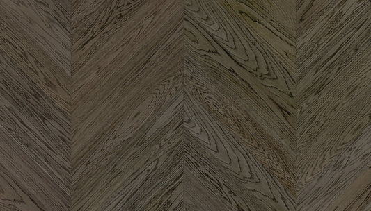 „Chevron“ rašto ąžuolo parketlentės „Nova Eco Elite Lava Grey“ UV-Oil Gloss 4–6% – #15509