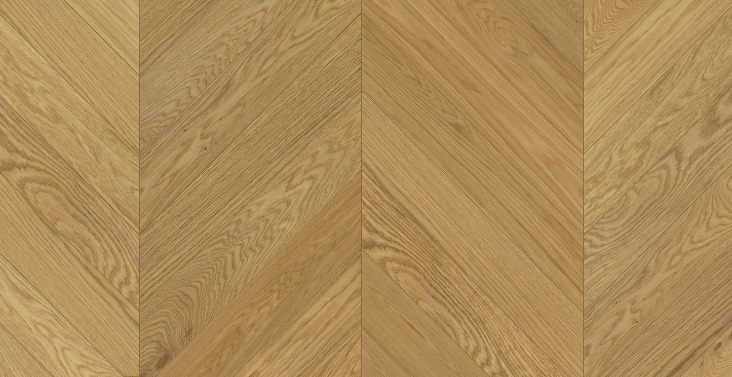 „Chevron“ rašto ąžuolo parketlentės „AB“ Extra Matt Lacquered Gloss 5% – #15518