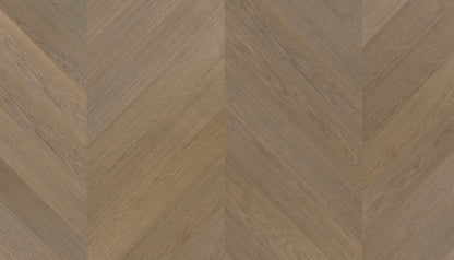 „Chevron“ rašto ąžuolo parketlentės „Nova Elite Gipsy“ R+L T&G W Light Brushed Extra Matt Lacquered 5% Gloss – #15521