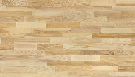 3 juostų uosio parketlentės „Elegant Pure Line“ Extra Matt Lacquered Gloss 5% 23055