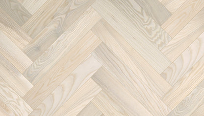 „Herringbone“ rašto uosio parketlentės „Elegant Nordic“ Extra Matt Lacquered Gloss 5% – #24022