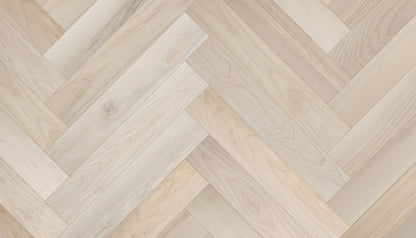 Eglutės rašto uosio parketlentės „Elegant Frost“ Ivory Pores Extra Matt Lacquered Gloss 5% # 24010